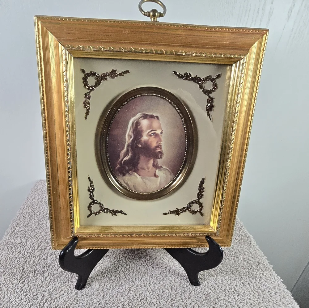Vintage Head Of Christ By American Artist Warner Sallman